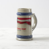 Chope À Bière Stein commémoratif du président Donald Trump (Devant droit)