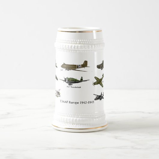 Chope À Bière Stein commémoratif USAAF (Centre)