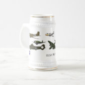Chope À Bière Stein commémoratif USAAF (Devant gauche)