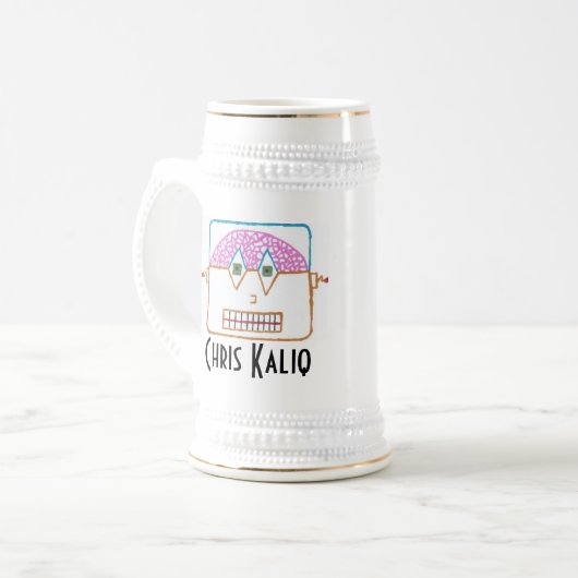 Chope À Bière Stein - customisé (Devant gauche)