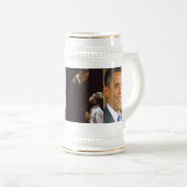 Chope À Bière Stein de BARACK OBAMA (Devant droit)