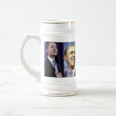 Chope À Bière Stein de BARACK OBAMA (Gauche)