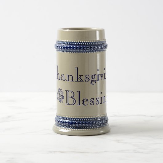 Chope À Bière Stein de bénédictions de Thanksgiving (Centre)