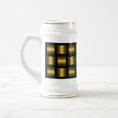 Chope À Bière Stein de bière noir et or (Gauche)