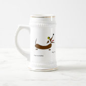 Chope À Bière Stein de chien Abstrait Wiener (Gauche)