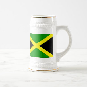 Chope À Bière Stein de drapeau de la Jamaïque