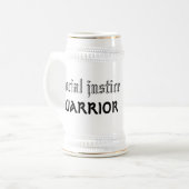 Chope À Bière stein de guerrier de justice sociale (Devant gauche)