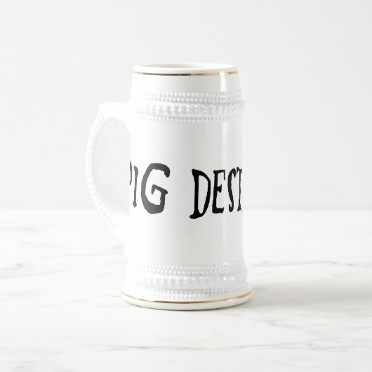 Chope À Bière Stein de logo (Devant gauche)