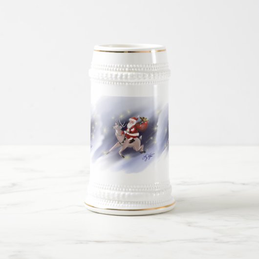 Chope À Bière Stein de père Noël (Centre)