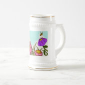 Chope À Bière Stein de prairie de fleurs (Devant droit)