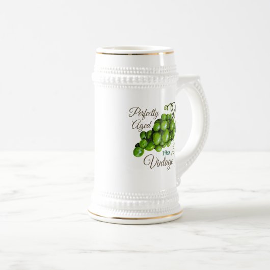 Chope À Bière Stein de raisins (Devant droit)