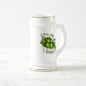 Chope À Bière Stein de raisins (Devant droit)