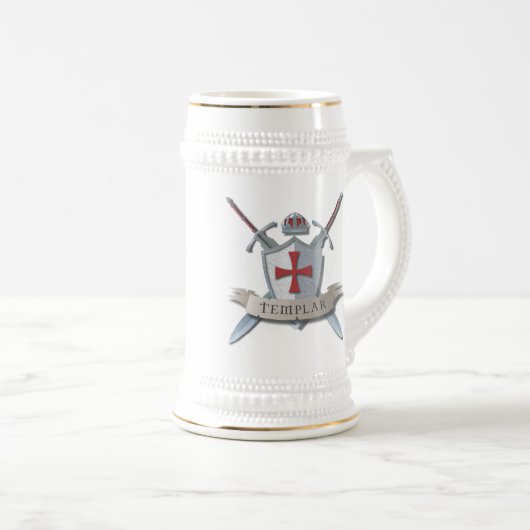 Chope À Bière Stein de Templar (Devant droit)