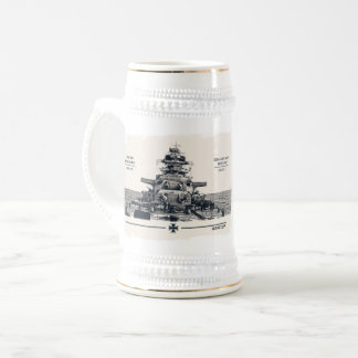 Chope À Bière Stein du cuirassé Bismarck