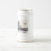 Chope À Bière Stein du cuirassé Bismarck (Centre)