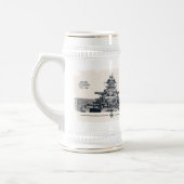 Chope À Bière Stein du cuirassé Bismarck (Gauche)