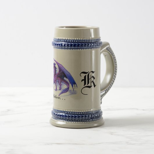 Chope À Bière stein du dragon K (Devant droit)