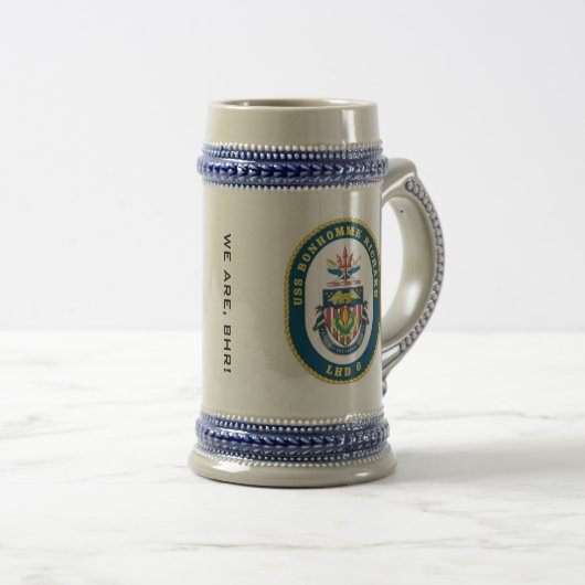 Chope À Bière Stein d'USS BHR LHD-6 (Devant droit)