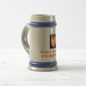 Chope À Bière Stein fait sur commande - saisissez froid - IL est (Devant gauche)