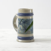 Chope À Bière Stein Fleurs d'Hydrangea Bleu Floral Steins (Devant gauche)