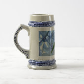 Chope À Bière Stein Fleurs d'Hydrangea Bleu Floral Steins (Gauche)