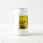 Chope À Bière Stein Fleurs d'Iris Jaune Eté Steins (Devant gauche)