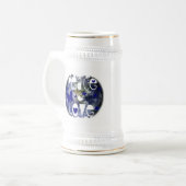 Chope À Bière Stein frontalier en détresse (Devant gauche)