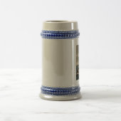 Chope À Bière Stein gauche bleu à la dérive (Centre)