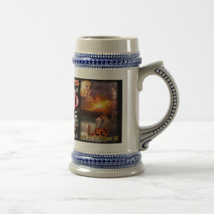 Chope À Bière Stein grand d'astrologie de tranchant de Lion de