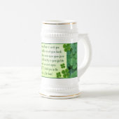 Chope À Bière Stein irlandais de bénédiction (Devant droit)