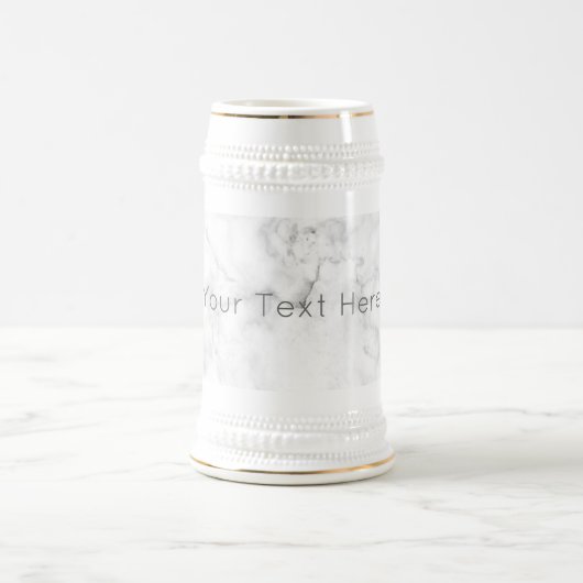 Chope À Bière Stein moderne de marbre fait sur commande - (Centre)