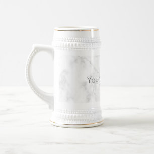 Chope À Bière Stein moderne de marbre fait sur commande -