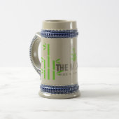 Chope À Bière Stein Mug(Gris/Bleu) (Devant gauche)