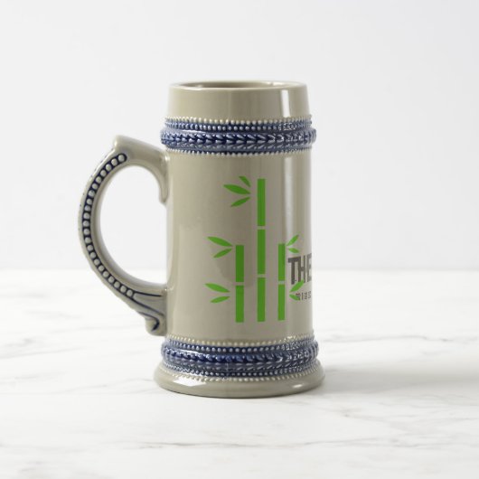 Chope À Bière Stein Mug(Gris/Bleu) (Gauche)