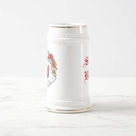 Chope À Bière Stein - Personnalisé avec l'ambassadeur Crest (Centre)