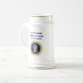 Chope À Bière Stein présidentiel fait sur commande (Devant gauche)