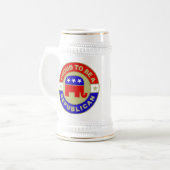 Chope À Bière Stein républicain fier (Devant gauche)