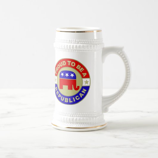 Chope À Bière Stein républicain fier (Droite)