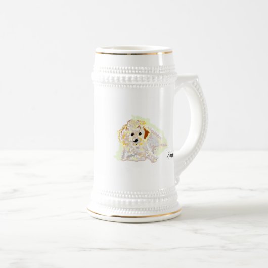 Chope À Bière Steins : Golden Retriever (Devant droit)