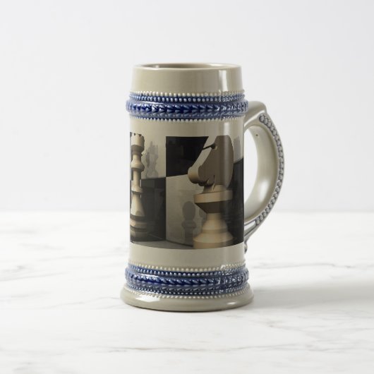Chope À Bière Style d'échecs (Devant droit)