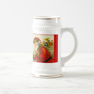 Chope À Bière Style Vintage de Noël du Père Noël
