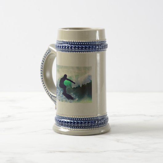 Chope À Bière Surfer dans la grande vague (Devant gauche)