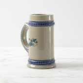 Chope À Bière Symbole infini de papillons Morpho bleus (Devant gauche)