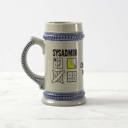 Chope À Bière Sysadmin - Administrateur système (Gauche)