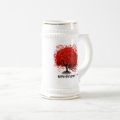 Chope À Bière T-shirts de mariage Red Tree, Cadeaux, Autocollant (Devant droit)