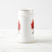 Chope À Bière T-shirts de mariage Red Tree, Cadeaux, Autocollant (Centre)