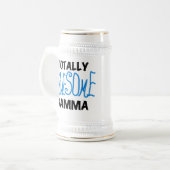 Chope À Bière T-shirts et cadeaux bleus gamma totalement (Devant gauche)