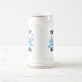 Chope À Bière T-shirts et cadeaux bleus gamma totalement (Centre)