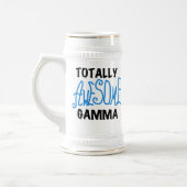 Chope À Bière T-shirts et cadeaux bleus gamma totalement (Gauche)