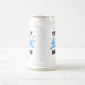 Chope À Bière T-shirts et cadeaux bleus totalement (Centre)